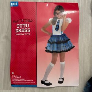Geek Chic Tutu Dress Child Costume Halloween Fits Most School Girl Size 10